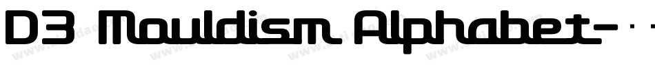 D3 Mouldism Alphabet字体转换